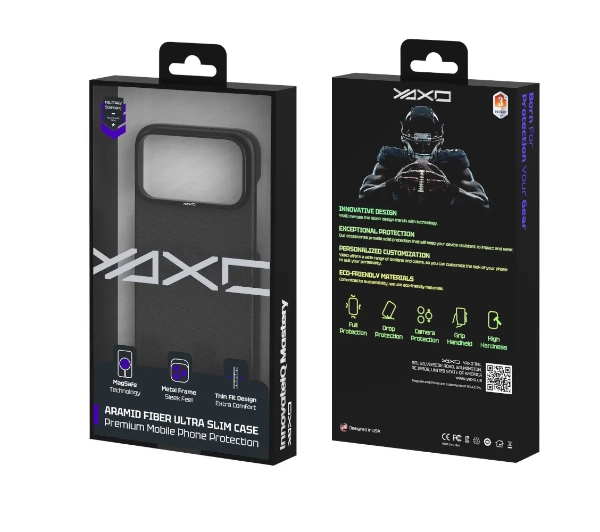 Yaxo Aramid Fiber Ultra Slim Case MagSafe do iPhone 17 Pro Czarny