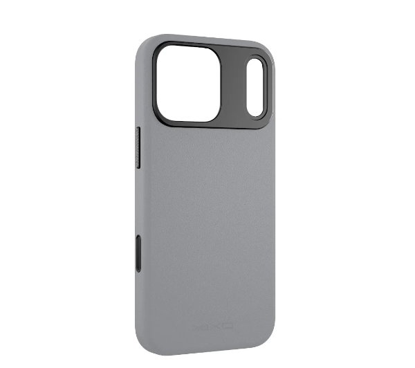 Yaxo Leather Gear Slim Case MagSafe do iPhone 17 Pro Szary