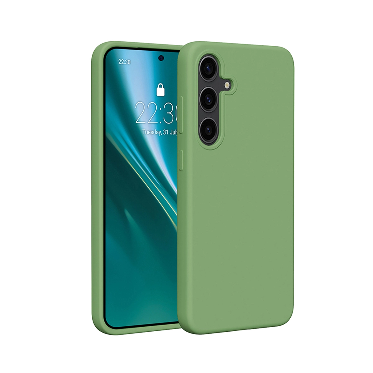 Etui Etteri Silicone Case Galaxy S24 Plus Zielony