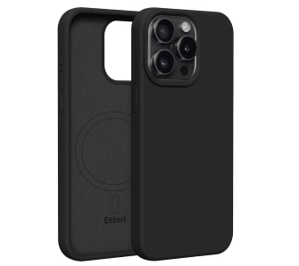 Etui Etteri Silicone Case do iPhone 15 Pro Max Czarny
