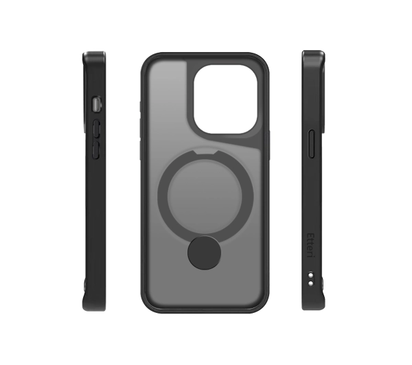 Etteri Matt Mag Ring do iPhone 16 Pro  Czarny