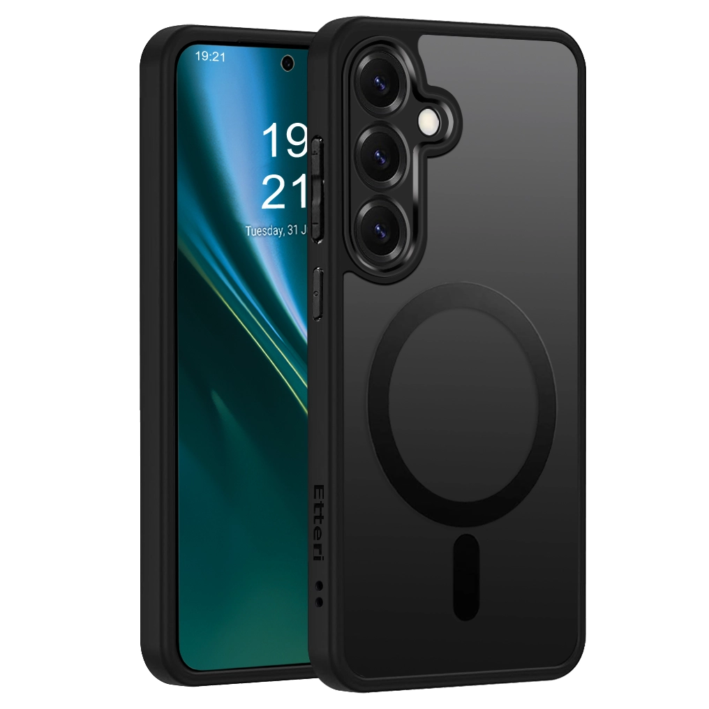 Etui Etteri Matt Mag  do Galaxy S25 Czarny