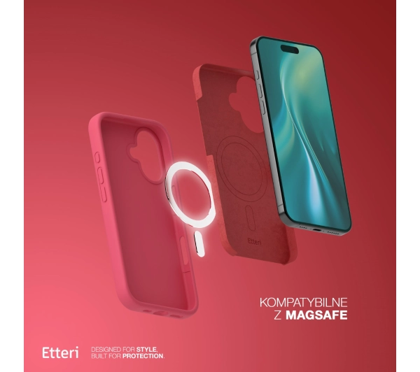 Etteri Silicone Case do iPhone 17 Malinowy