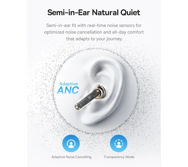 Baseus Bass BS1 NC Douszne Bluetooth 6.0 Czarny - ⚡ BESTSELLERY ⚡