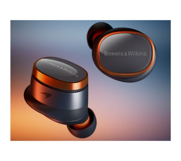Bowers & Wilkins Pi8 McLaren Edition Dokanałowe Bluetooth 5.4 Szaro-pomarańczowy - Kup na Raty - RRSO 0%