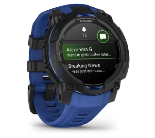 Garmin Instinct 3 AMOLED 45mm GPS Czarno-niebieski - Kup na Raty - RRSO 0%