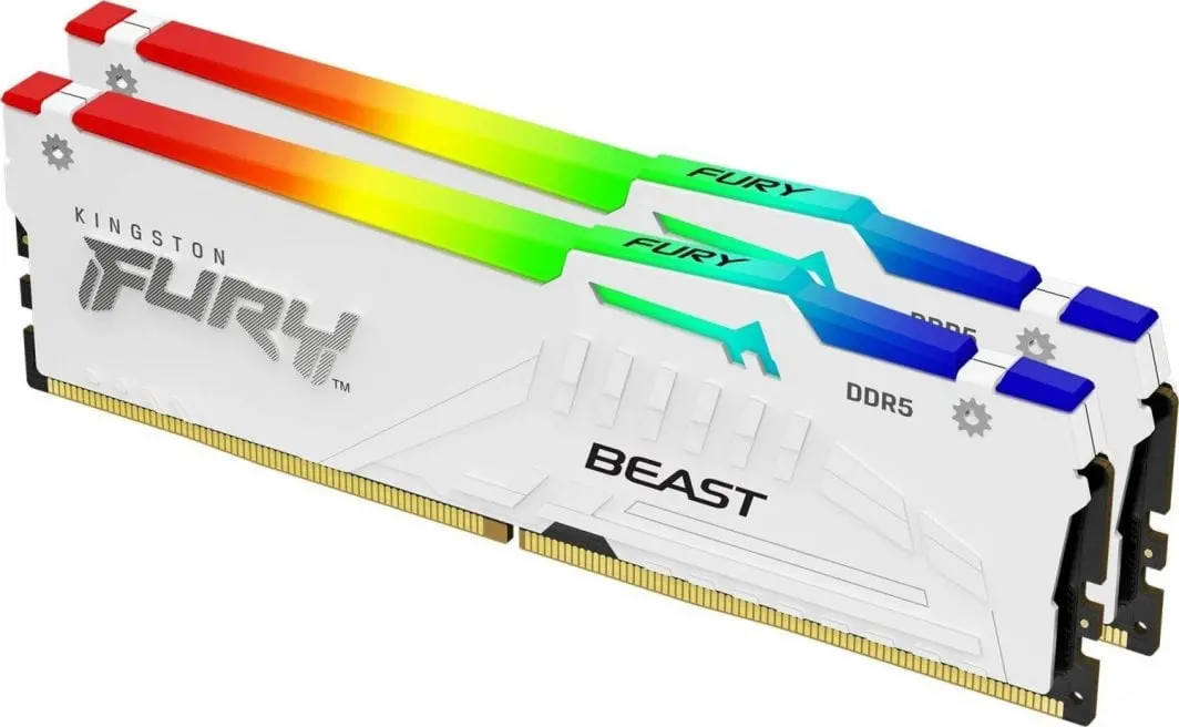 Kingston DDR5 5600 32GBx2 計64GB CL36 RGB Pamięć RAM Kingston FURY Beast RGB DDR5 64GB (2 x 32GB) 5600