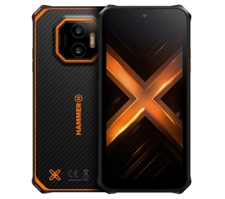 HAMMER Energy X2 4G 6/128GB 6.1" 60Hz 50Mpix  Czarno-pomarańczowy - Kup na Raty - RRSO 0%