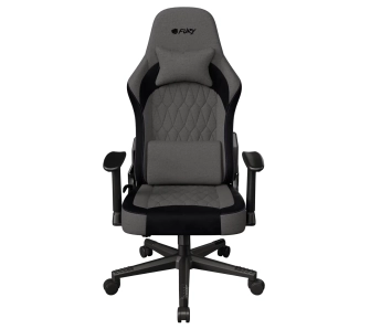 Fotel Fury Shinai S8 Gamingowy do 130kg Tkanina Szary
