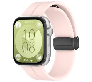 Bizon Strap Watch Silicone L do Huawei Watch Fit 4 / Huawei Watch Fit 4 Pro / Huawei Watch Fit 5 różowy