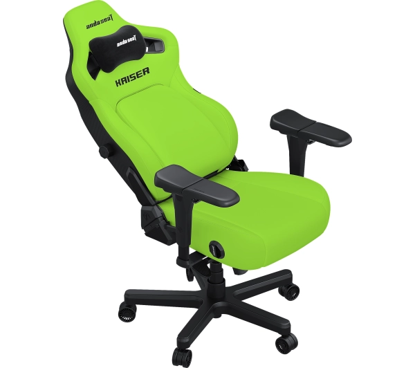 Anda Seat Kaiser 4 XL Gamingowy do 200kg Skóra Eco Limonka - Kup na Raty - RRSO 0%