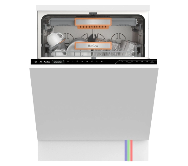 Zmywarki do zabudowy - Amica DIF68C8EMONiE 59,8cm Automatyczne otwieranie drzwi Szuflada na sztućce