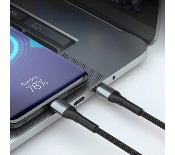 3mk Hyper Cable N-SERIES USB-A do USB-C 2m 9V/2A 18W Czarny