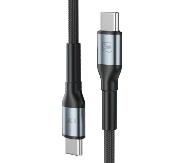 3mk Hyper Cable N-SERIES USB-C do USB-C 1m 20V/5 A 100W Czarny