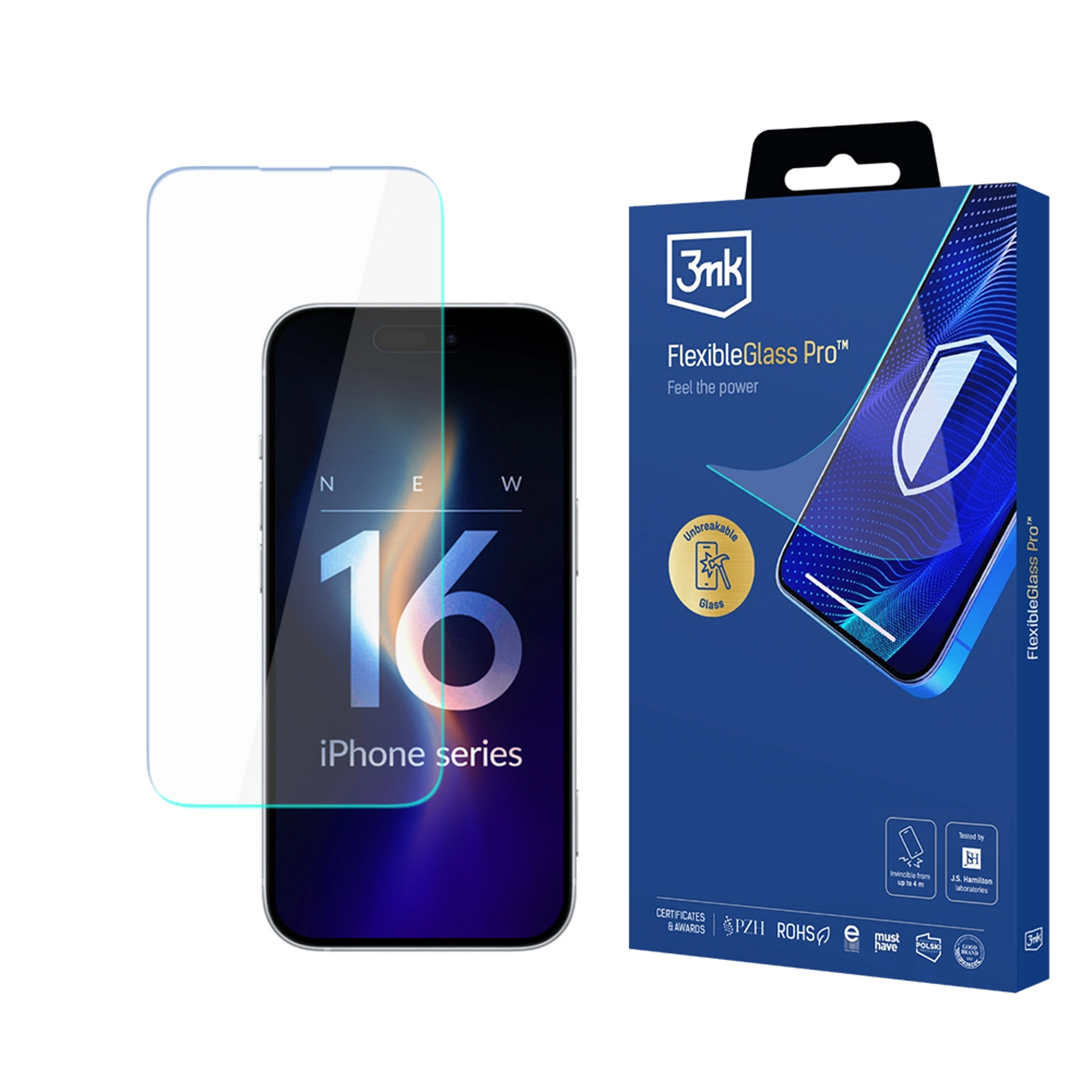 Szkło hybrydowe 3mk FlexibleGlass do iPhone 16 Pro Max