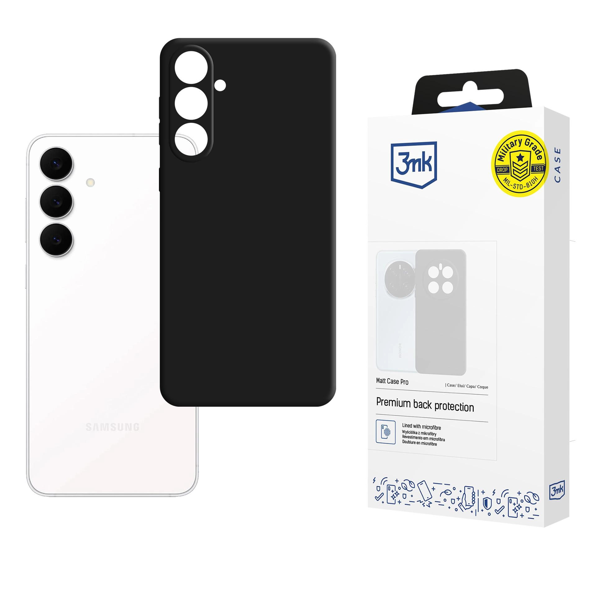 Etui 3mk Matt Case Pro do Samsung Galaxy S25 FE Czarny