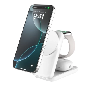 Ładowarka indukcyjna Belkin Qi2 25W 3w1 45W Biała