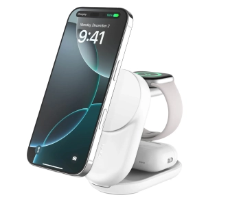 Ładowarka indukcyjna Belkin Qi2 25W 3w1 25W Biała