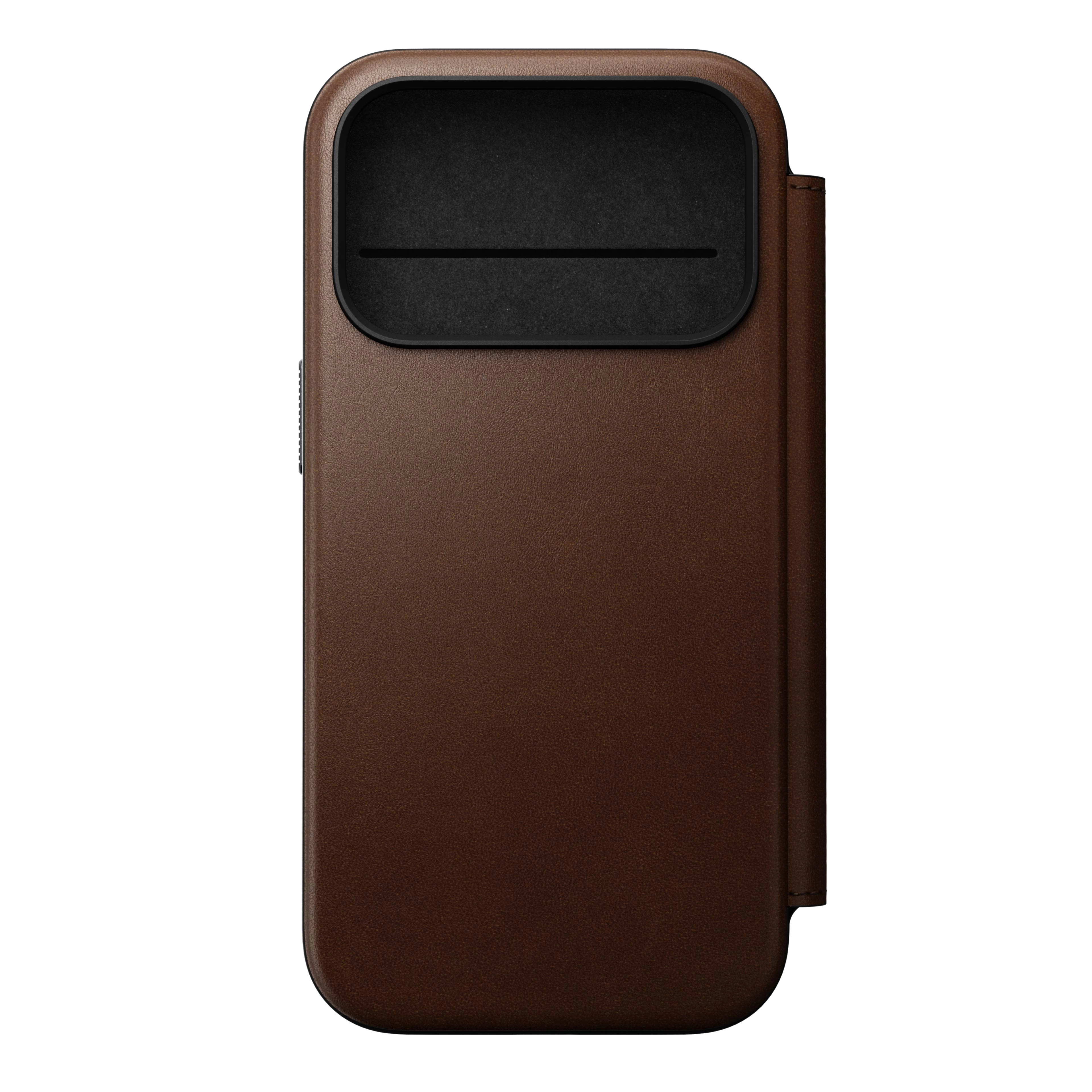 Etui Nomad Modern Leather Folio do iPhone 17 Pro Brązowy