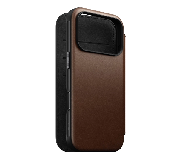 Nomad Modern Leather Folio do iPhone 17 Pro Brązowy