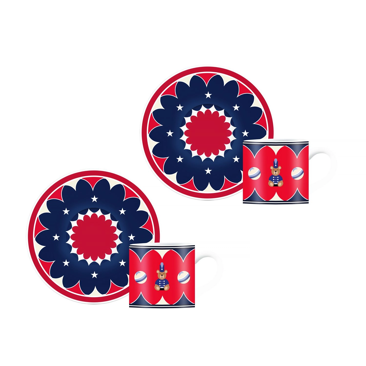 Zestaw filiżanek Bialetti Joyful Christmas 80ml