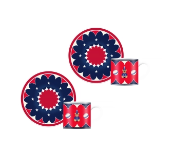 Zestaw filiżanek Bialetti Joyful Christmas 80ml