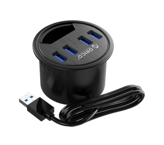 Hub USB Orico DESK-4U-BK-BP 4xUSB-A 5Gbps Czarny