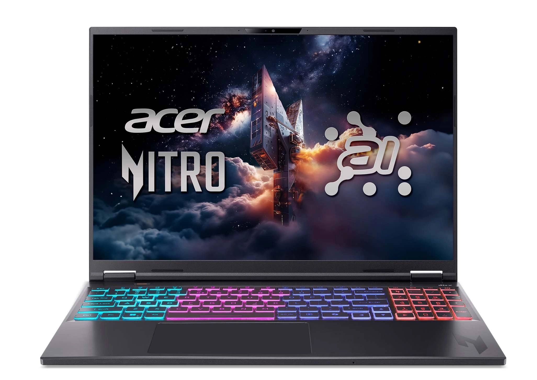Laptop gamingowy Acer Nitro 16S AI AN16S-61 16" 180Hz Ryzen AI 7 350 16GB RAM 1TB Dysk SSD RTX5070Ti DLSS4 Win11 Czarny Funkcje AI