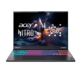 Laptop gamingowy Acer Nitro 16S AI AN16S-61 16" 180Hz Ryzen AI 7 350 16GB RAM 1TB Dysk SSD RTX5070Ti DLSS4 Win11 Czarny Funkcje AI