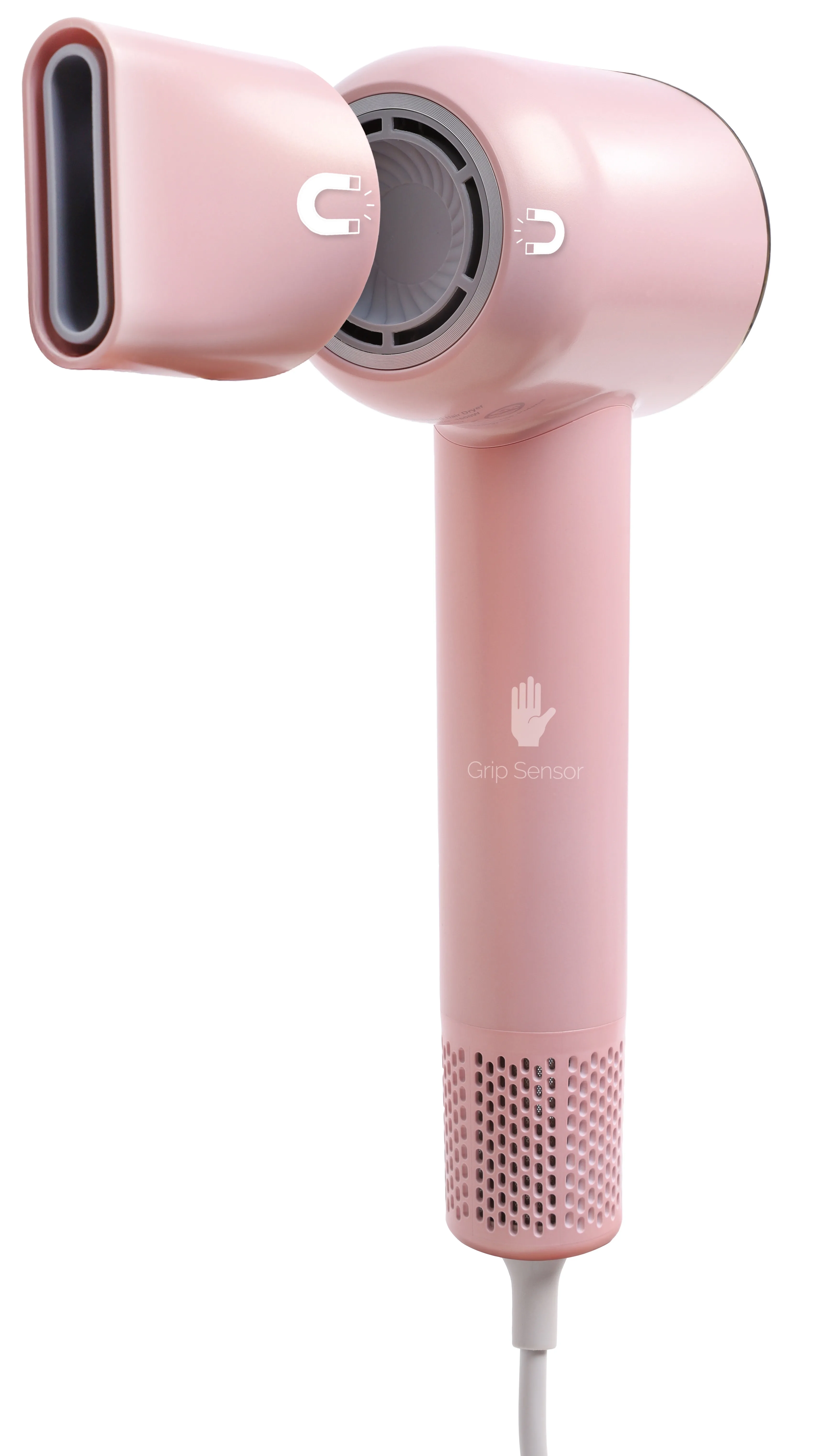 Suszarka do włosów Zehnder Flavia Jonizacja Dyfuzor Zimny nawiew 1600W 3 prędkości 3 temperatury Różowy