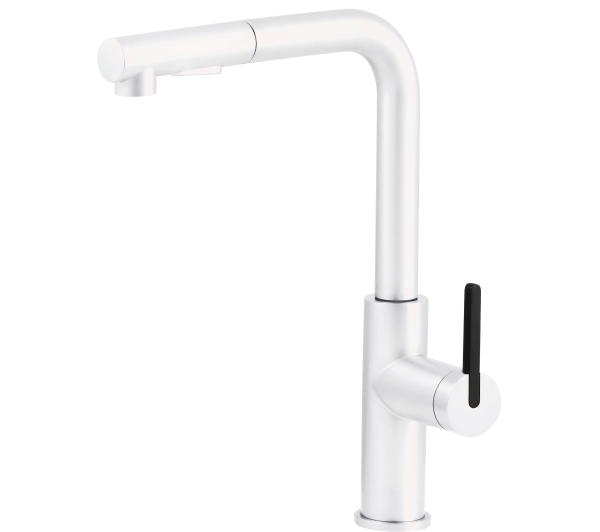 Baterie kuchenne - Deante Momi Bianco BKM_A73M Biały Mosiądz