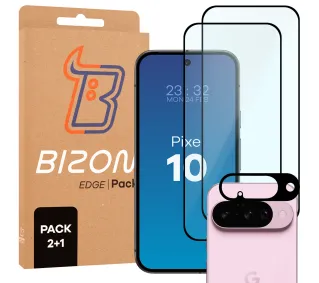 Bizon 2x Szkło + szybka na aparat Edge 2 Pack do Google Pixel 10