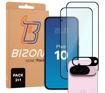 Zestaw ochronny Bizon 2x Szkło + szybka na aparat Edge 2 Pack do Google Pixel 10