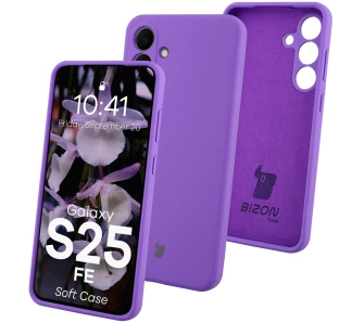 Etui Bizon Silikonowe Soft do Samsung Galaxy S25 FE Fioletowy