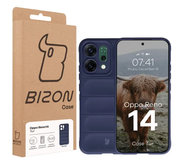 Bizon Pancerne Tur do Oppo Reno 14 Granatowy