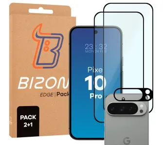 Zestaw ochronny Bizon 2x Szkło + szybka na aparat Edge 2 Pack do Google Pixel 10 Pro