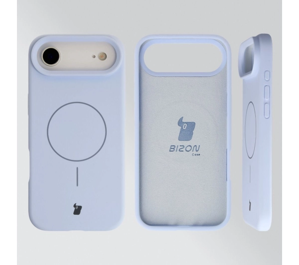 Bizon Silikonowe Soft  z MagSafe do Apple iPhone Air Niebieski