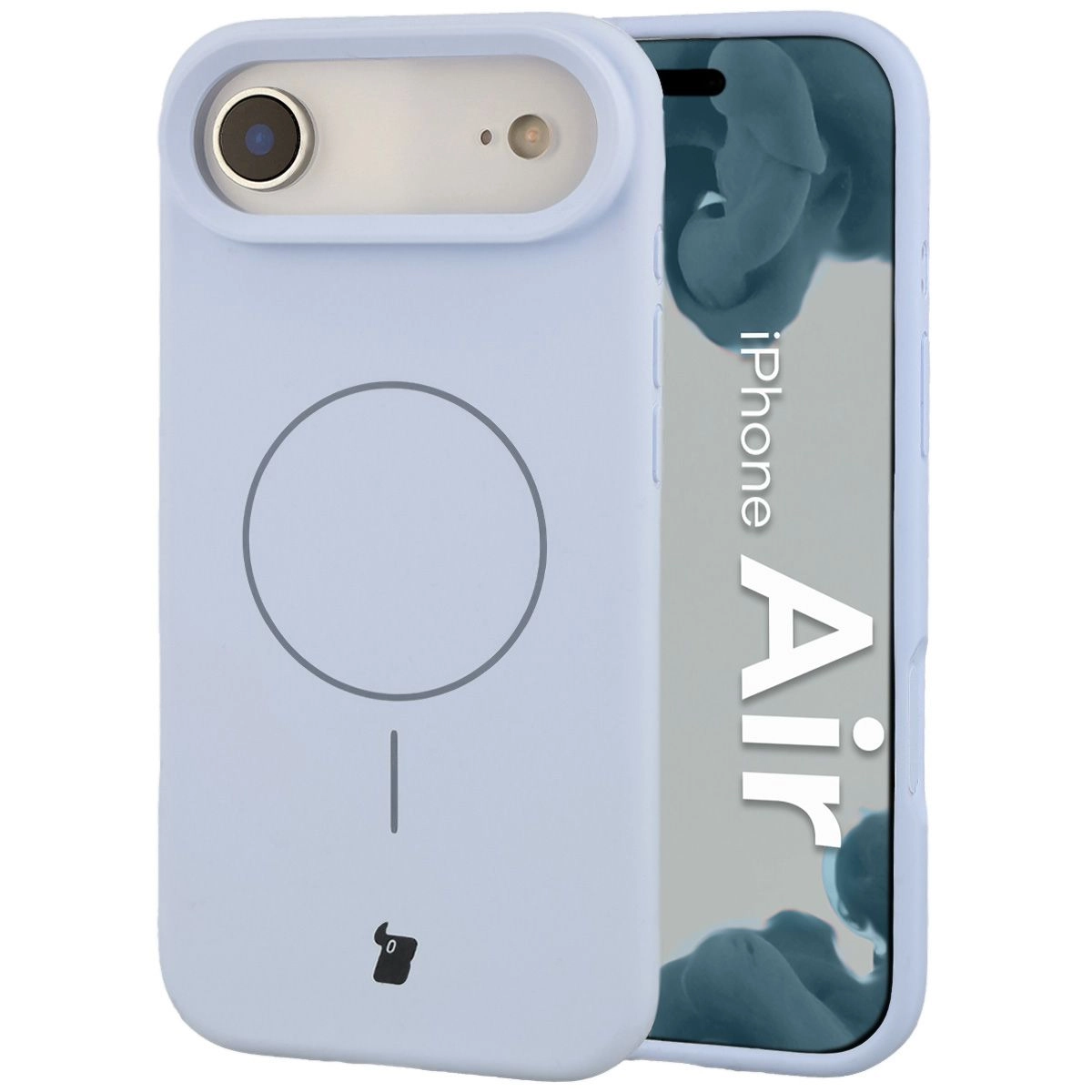 Etui Bizon Silikonowe Soft z MagSafe do Apple iPhone Air Niebieski