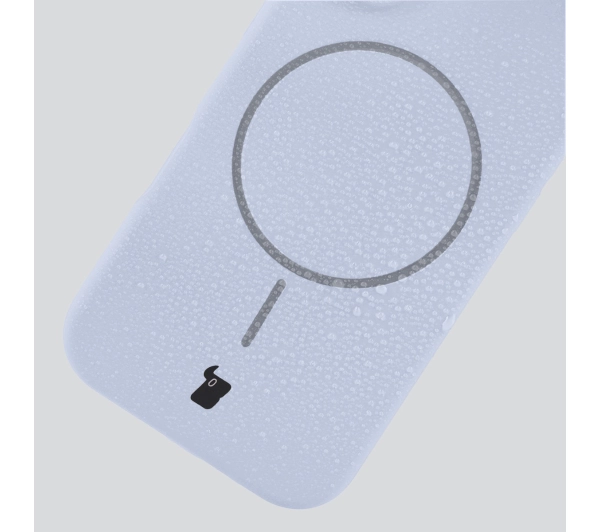 Bizon Silikonowe Soft  z MagSafe do Apple iPhone Air Niebieski