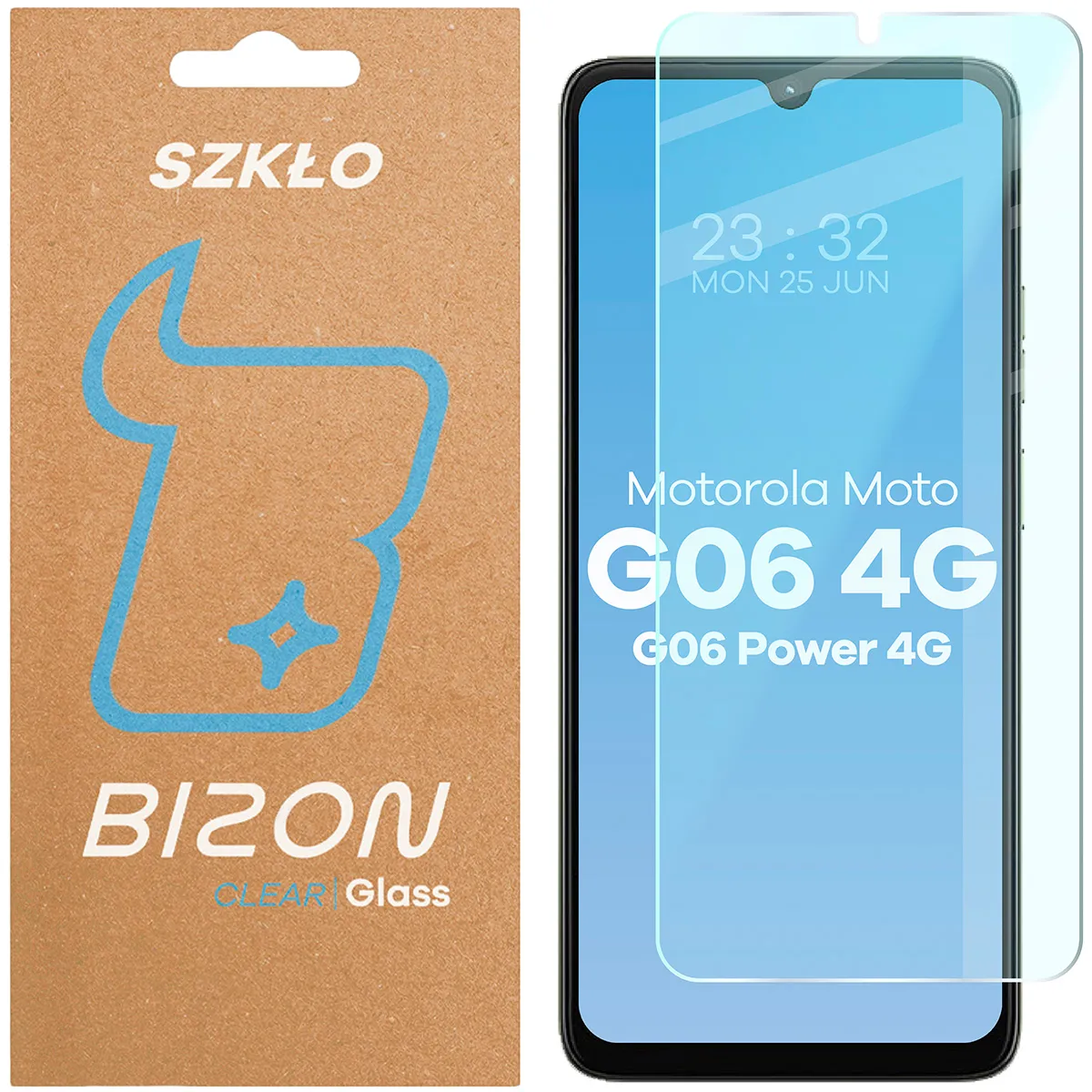 Szkło hartowane Bizon Clear 2 do Motorola Moto G06 4G / G06 Power 4G