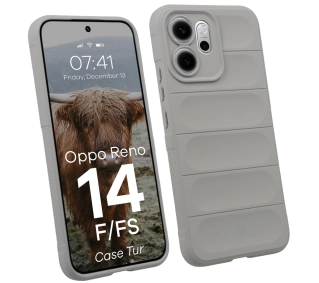 Bizon Pancerne Tur do Oppo Reno 14 F / FS Szary