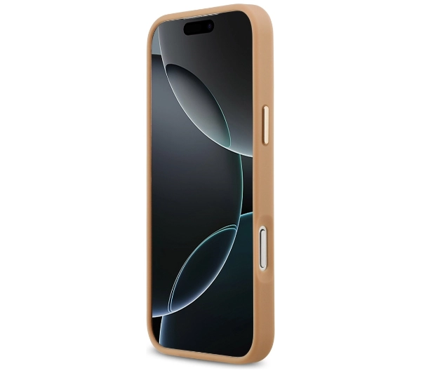 Lacoste Champs Elysees Gold Logo MagSafe do iPhone 17 Pro Max Różowy