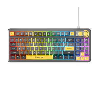 Klawiatura membranowa Rampage Cyclone KNOB Szaro-Czarny