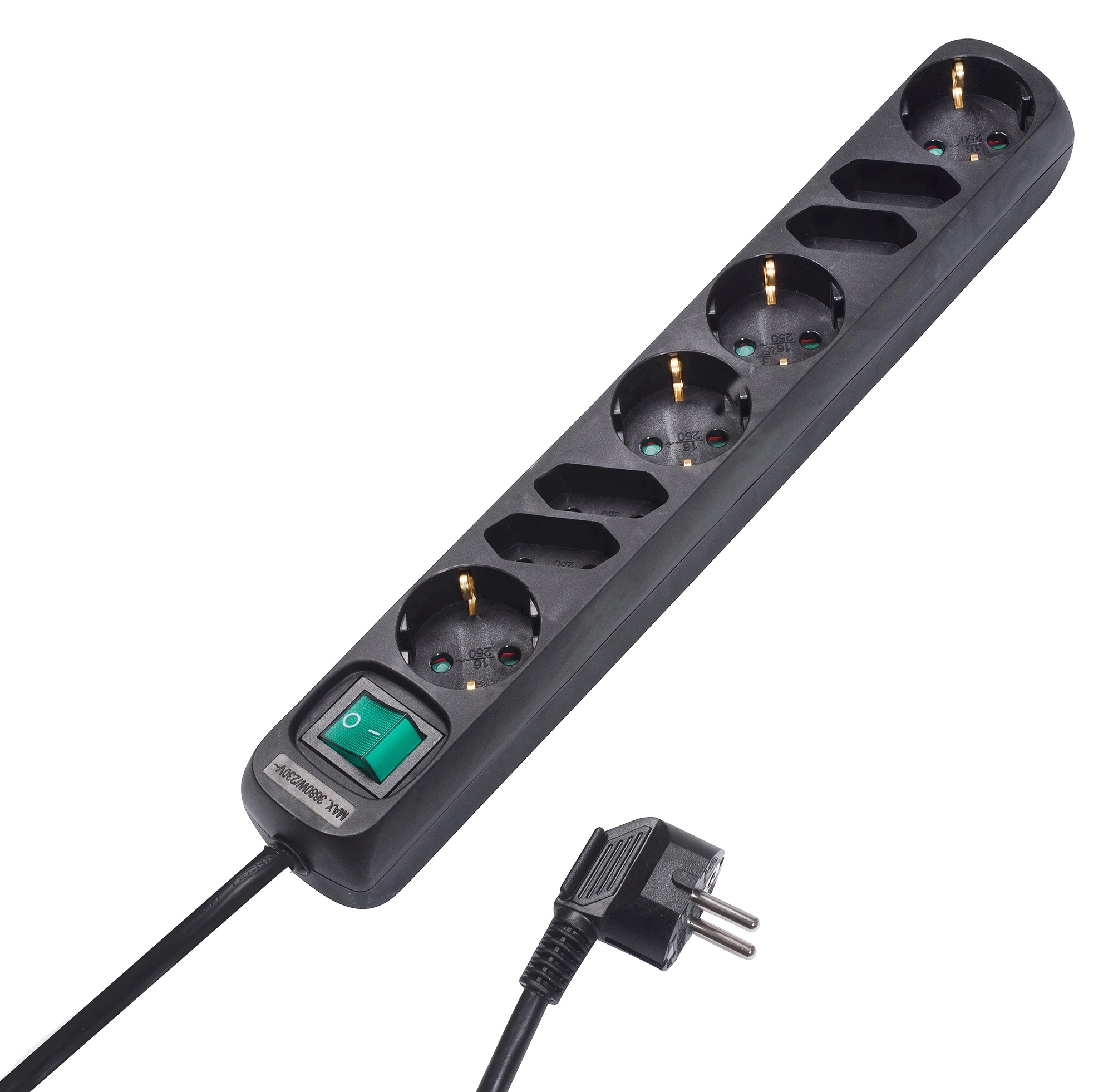 Listwa Vivanco 8 gniazd 1,4m Czarny