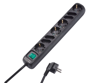 Vivanco 8 gniazd 1,4m Czarny