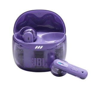 Słuchawki bezprzewodowe JBL Tune Flex 2 Ghost Edition Douszne Bluetooth 5.3 Fioletowy