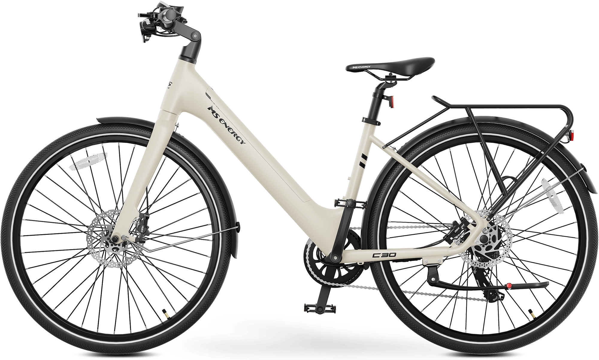 Rower elektryczny MS Energy C30 Kremowy