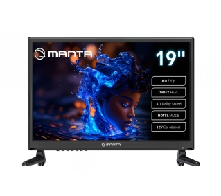 Manta MATV001LHN19 19" LED HD Ready 60Hz Zasilanie 12V DVB-T2