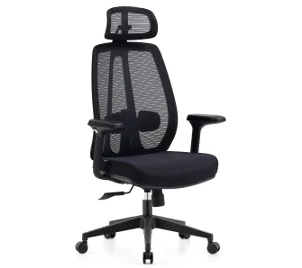 Fotel Cobra Office Plus HF504BK Biurowy do 150kg Tkanina Czarny