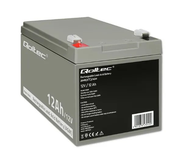 Qoltec 53049 AGM 12V 12Ah